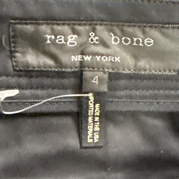 Rag & Bone Womens Blue Cotton Shorts Button Front High Waist Size 4 - Picture 6 of 8